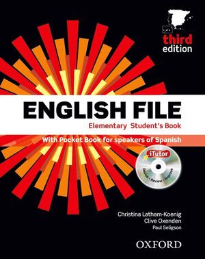 ENGLISH FILE 3RD EDITION ELEMENTARY. STUDENT'S BOOK AND WORKBOOK WITHOUT KEY PAC