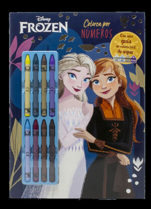 FROZEN. COLOREA POR NÚMEROS CON CERAS
